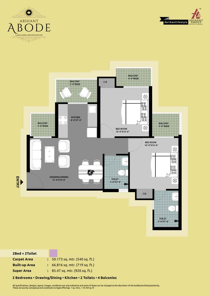 Arihant Abode Floor Plan